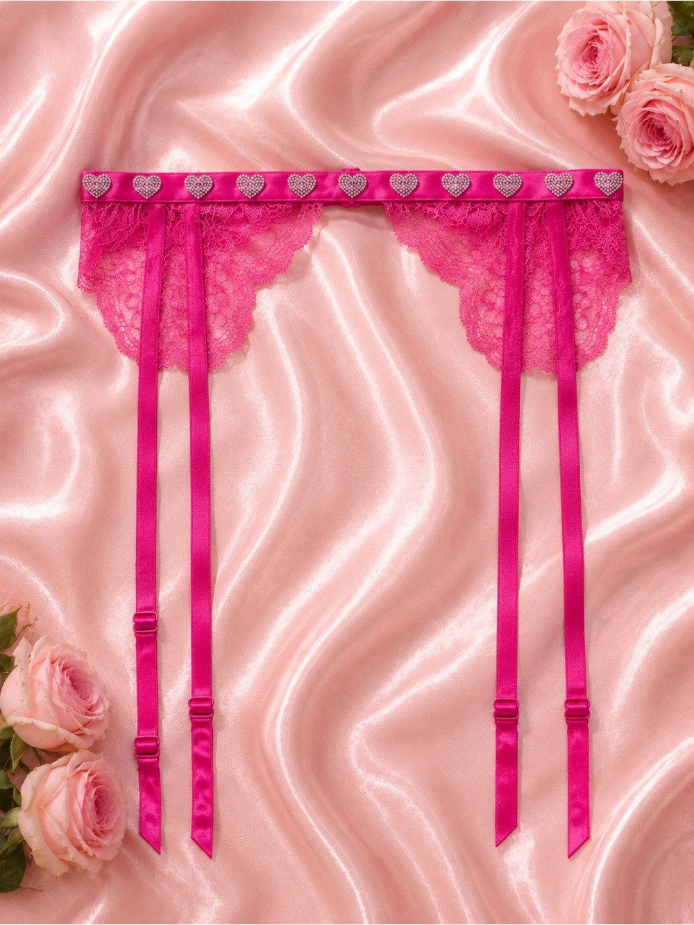 Victoria’s Secret Shine strap heart garter